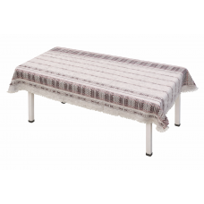 Скатертина ручного ткацтва 100*140 см сіра