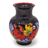 Ваза с петриковской росписью 13 см