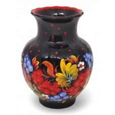 Ваза с петриковской росписью 13 см