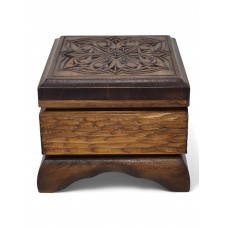 Шкатулка деревянная резная 14*14 см Шкатулка деревянная резная 14*14 см