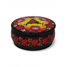 Шкатулка с петриковской росписью 11 см
