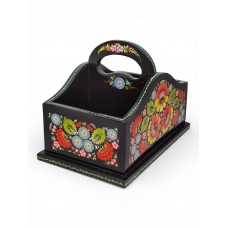 Подставка под специи с петриковской росписью