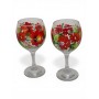 Пара бокалов 275 мл с петриковской росписью ❤️ Традиции в каждом изделии