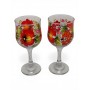 Пара бокалів для вина з петриківським розписом ❤️ Традиції в кожному виробі