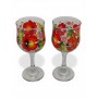 Пара бокалів для вина з петриківським розписом ❤️ Традиції в кожному виробі