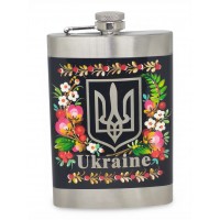 Фляга с петриковской росписью 