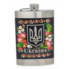 Фляга с петриковской росписью 