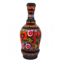Пляшка 32 см з петриківським розписом