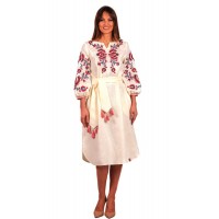 Платье женское (5025) сливочного цвета