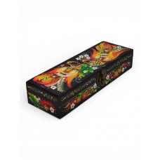 Шкатулка с петриковской росписью 21*7 см