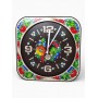 Часы кварцевые квадратные с петриковской росписью 30*30 см ❤️ Традиции в каждом изделии