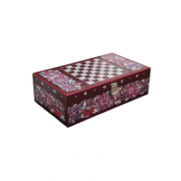 Кейс для вина с шахматами бордо